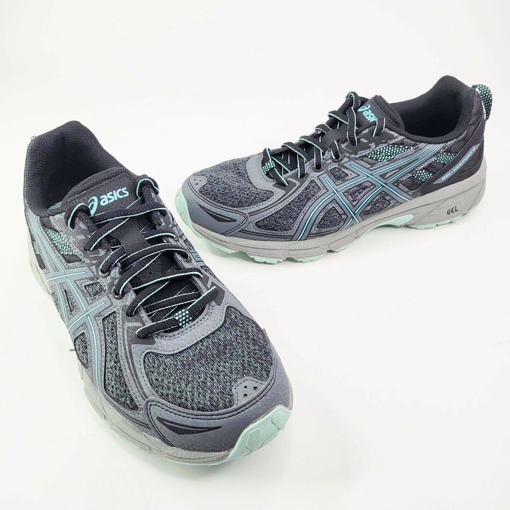 Asics Womens Gel Venture 6 1012A504 Blue Running Shoes Lace Up Low Top Size 9